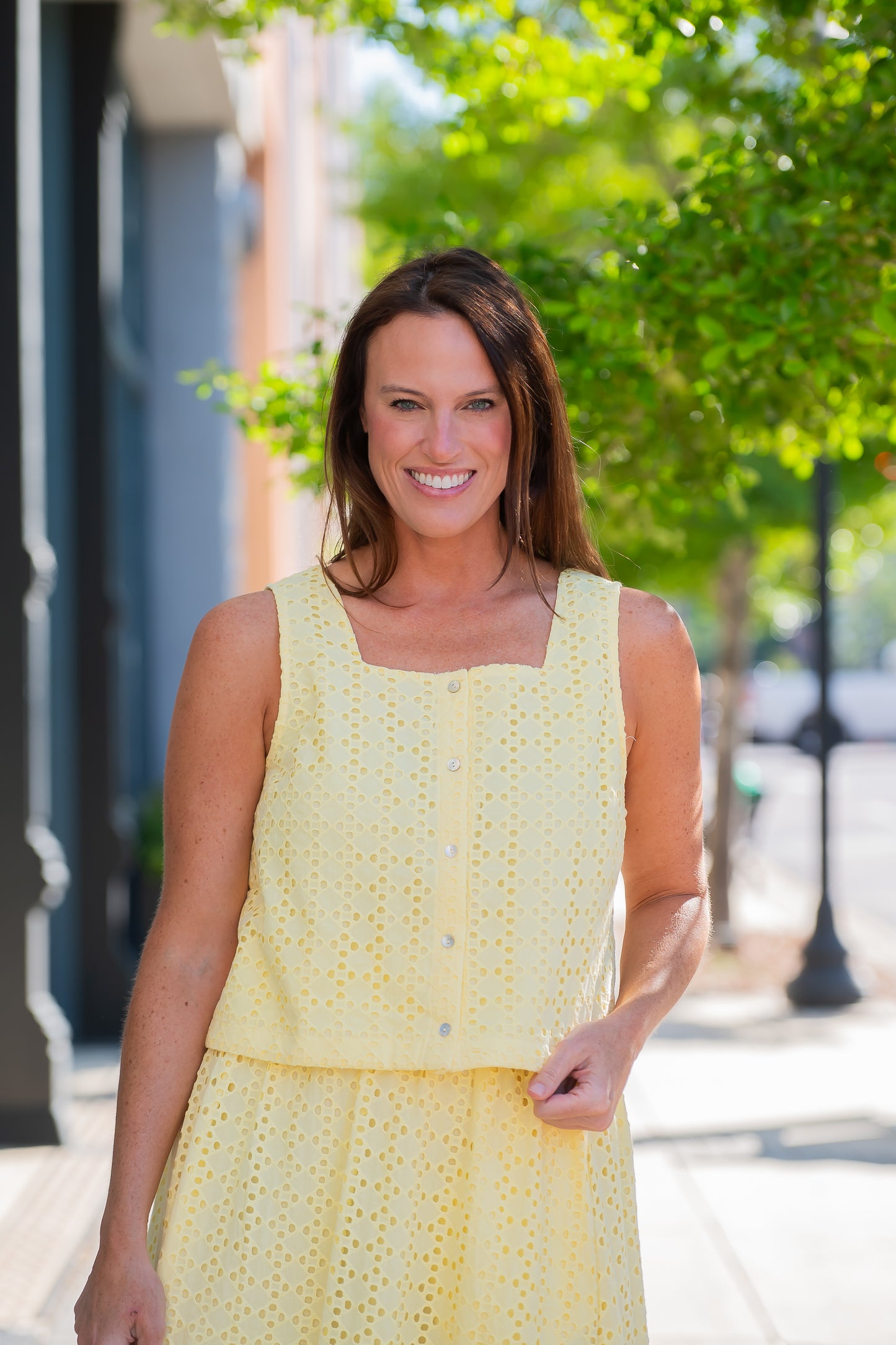 Anne Eyelet Top