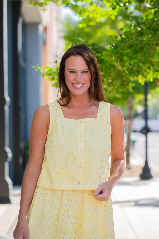 Anne Eyelet Top