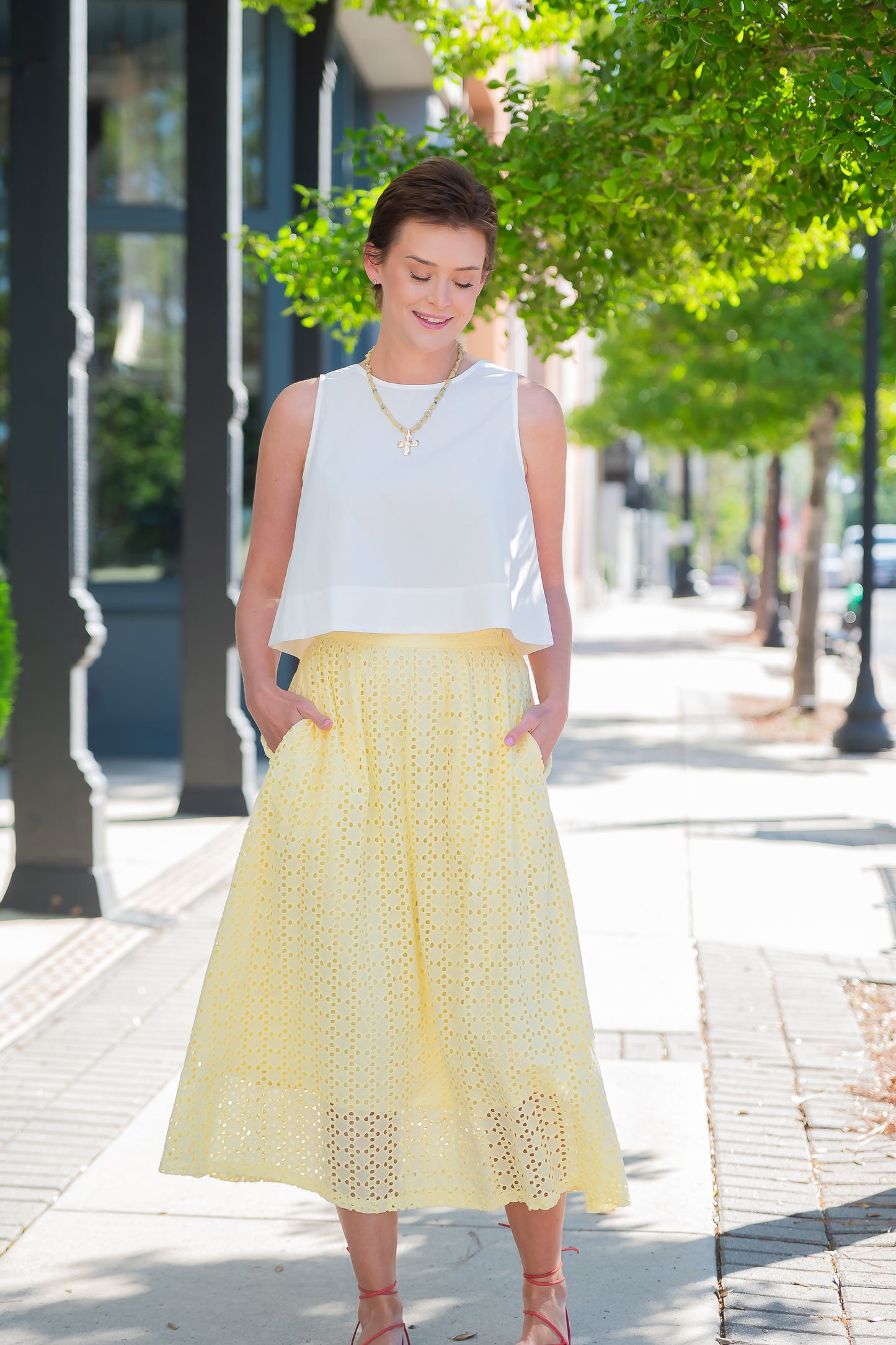Anne Eyelet Skirt