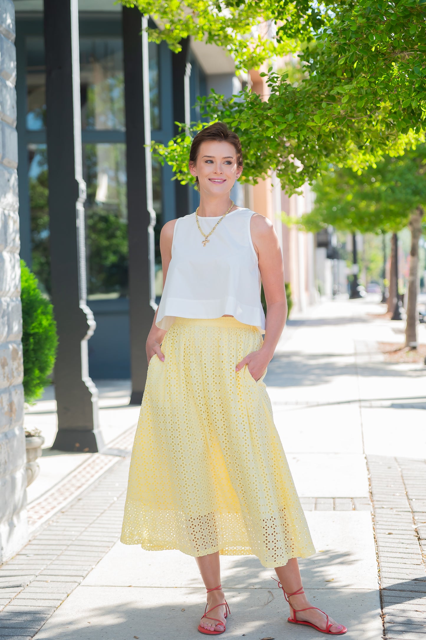 Anne Eyelet Skirt