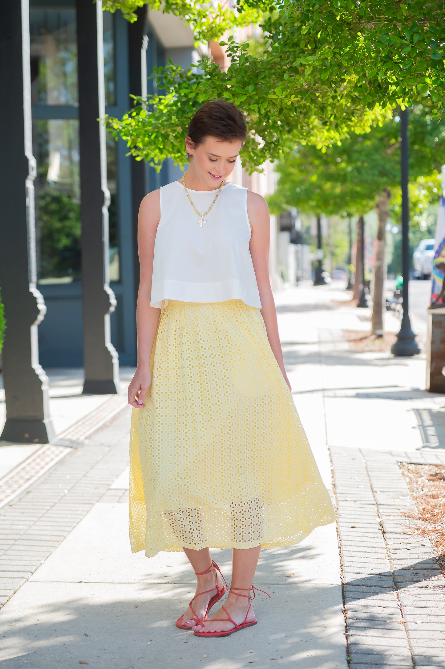 Anne Eyelet Skirt