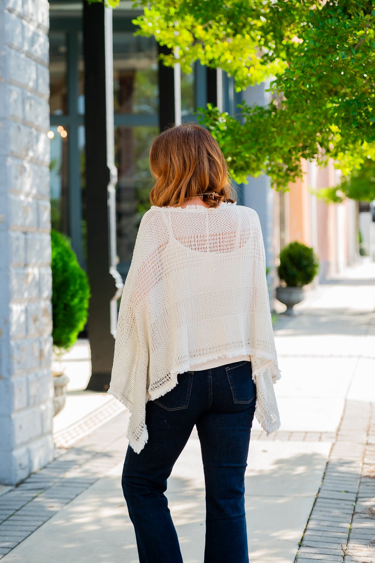 Paola Open Knit Top