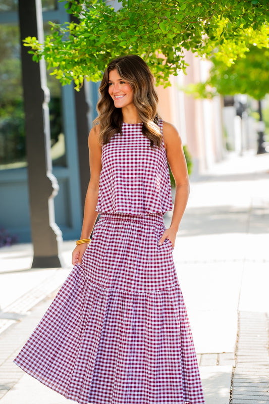 Annie Burg Gingham Skirt