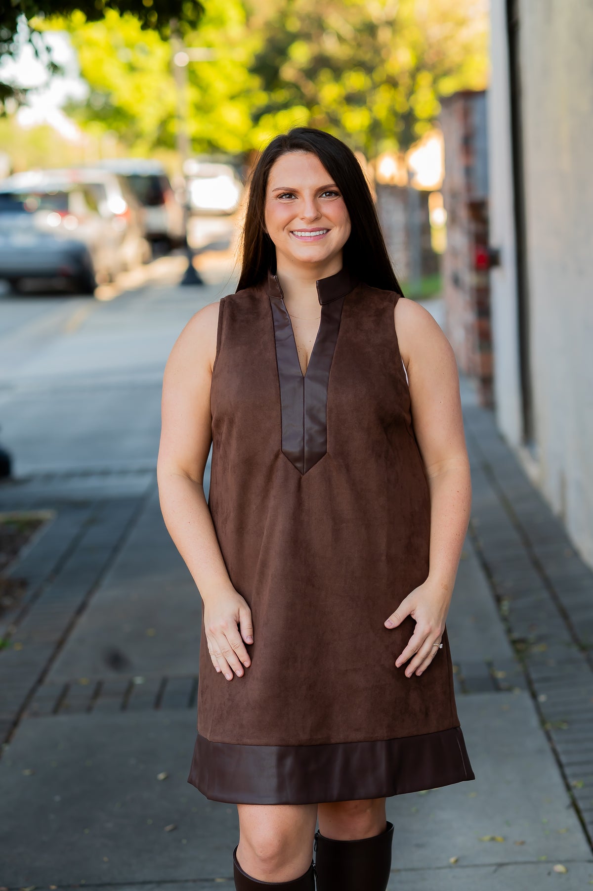 Delta Suede Feel Dress