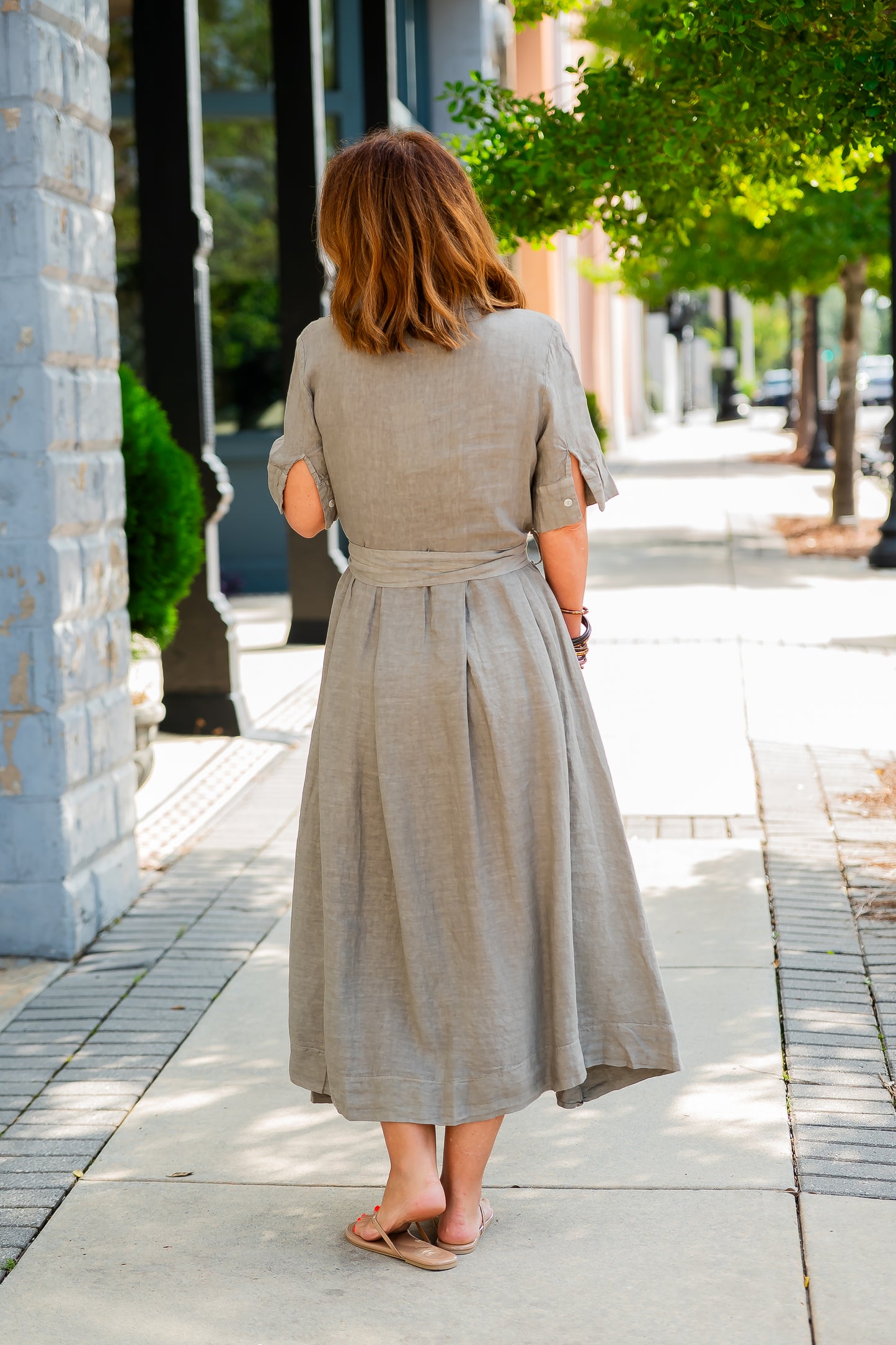 Claudia Shirt Dress-Mocha