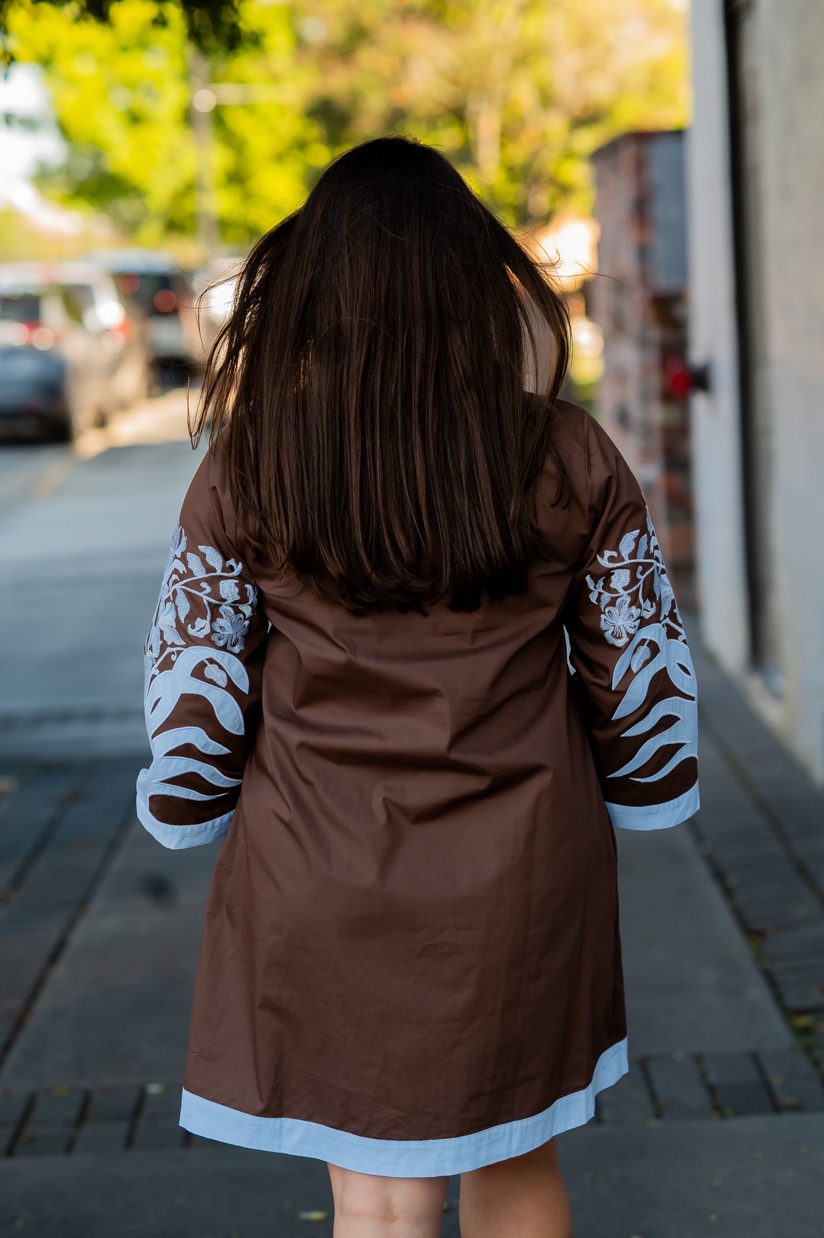 McCall Shift Dress-Brown