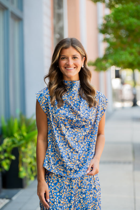 Cody Floral Satin Top