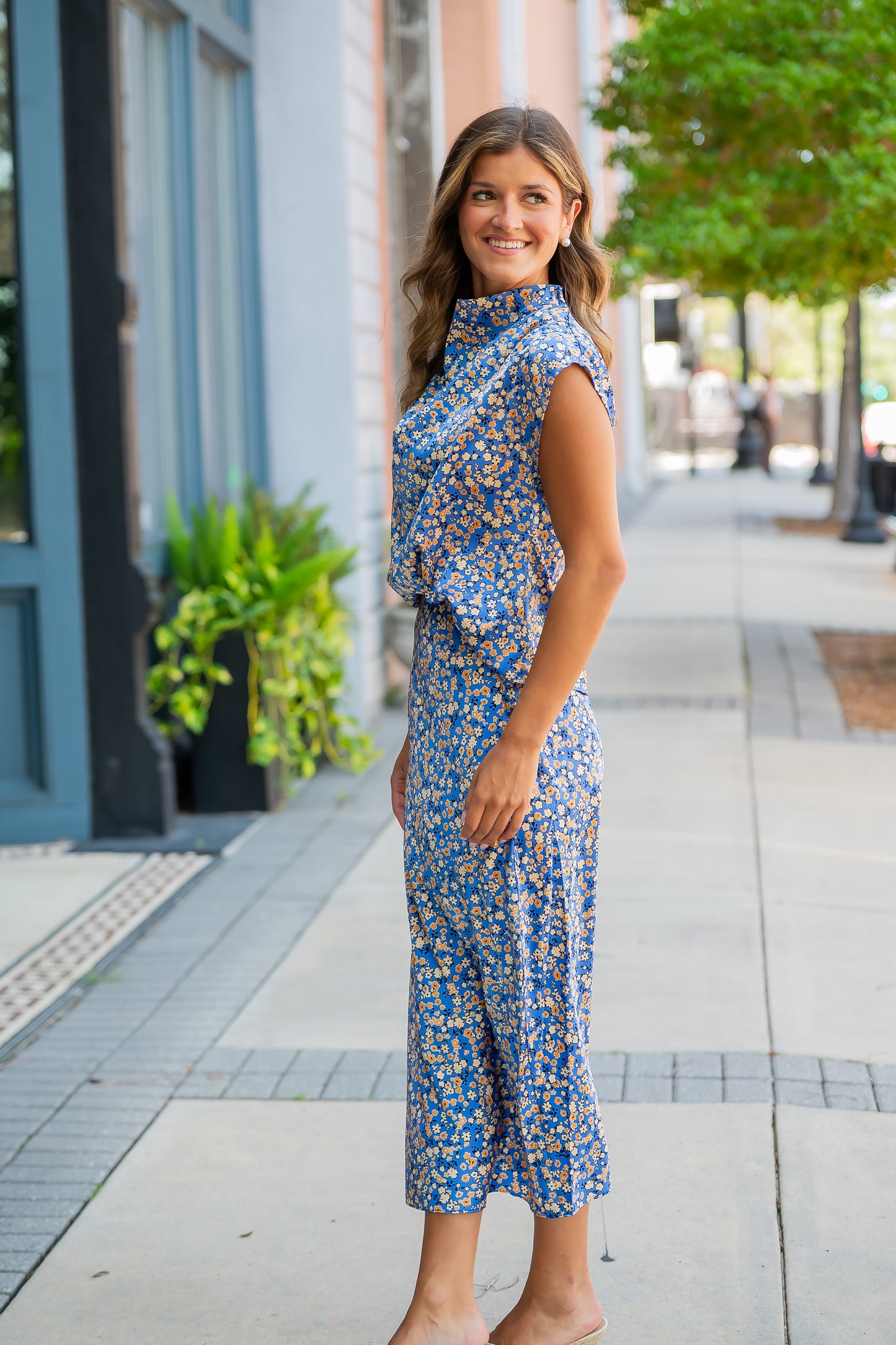 Cody Floral Satin Skirt