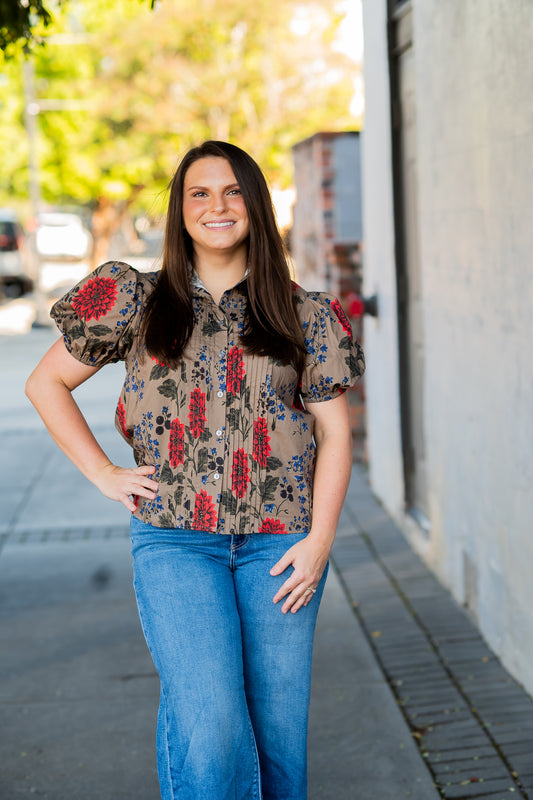 Etta Floral Top