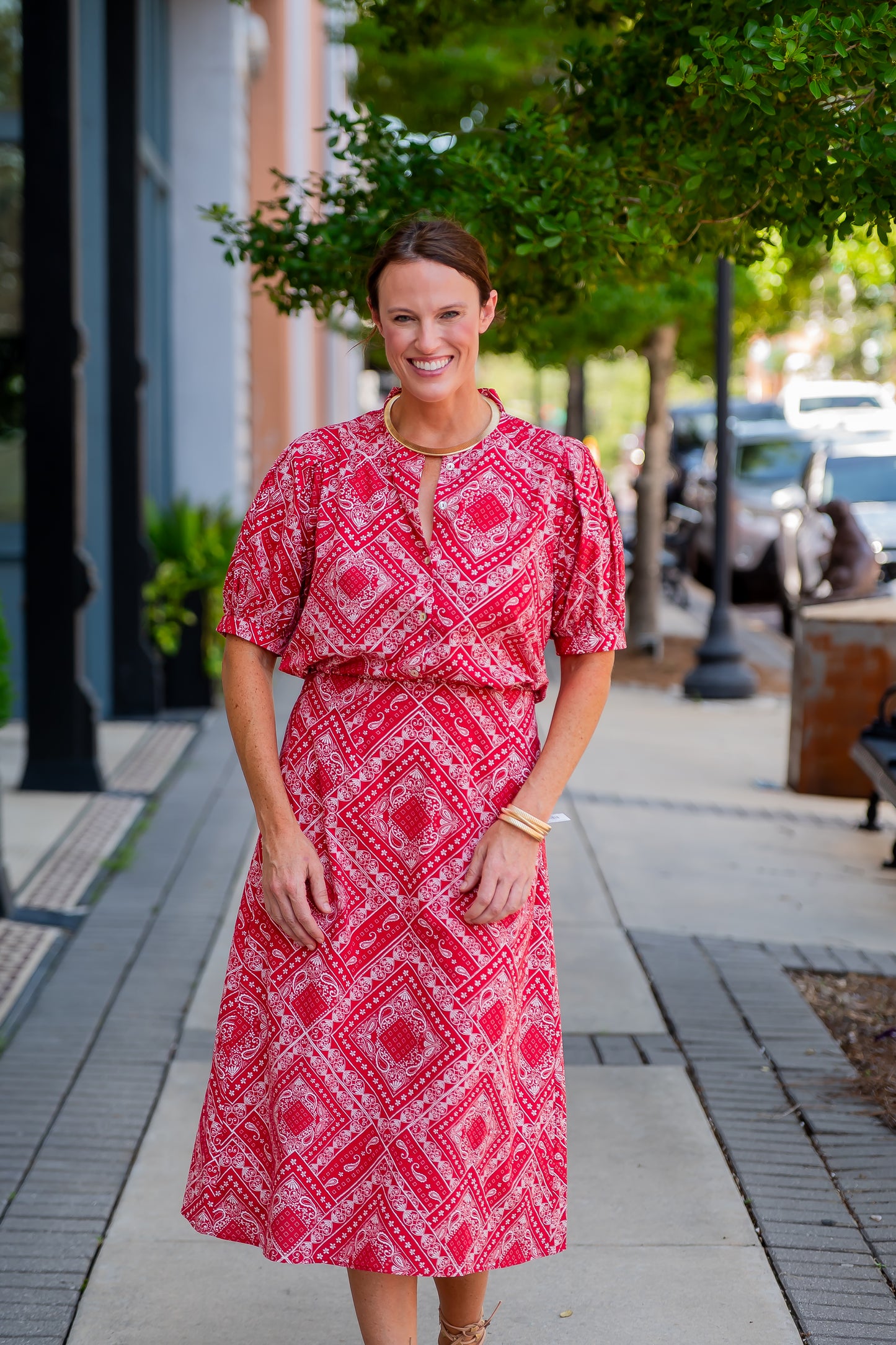 Arley Bandana Print Top