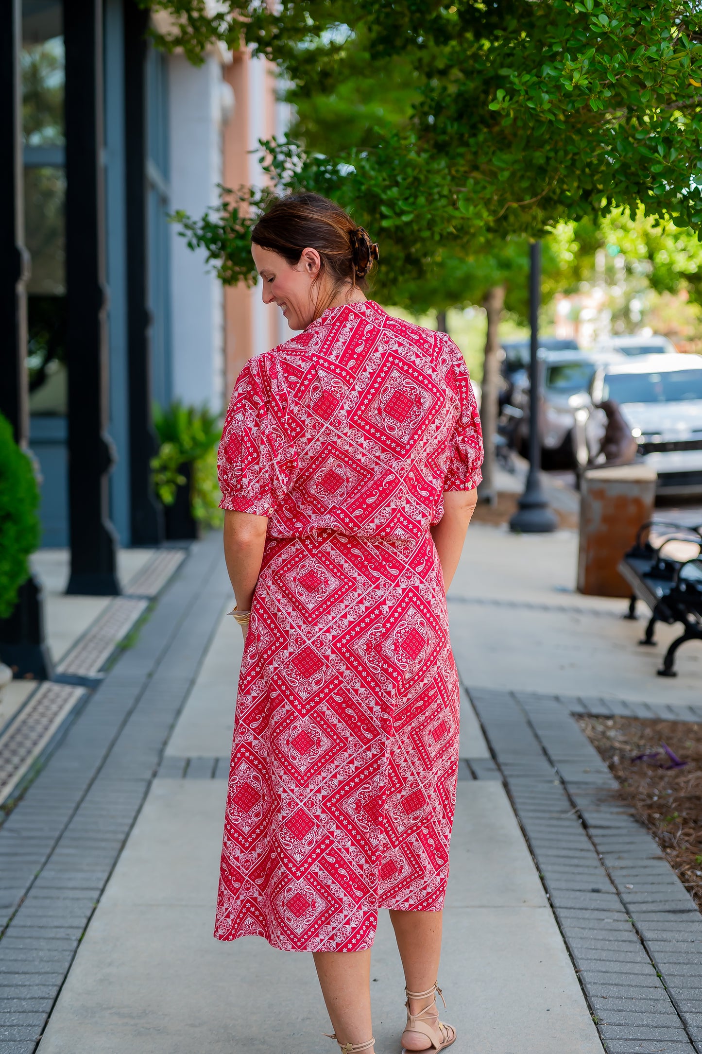 Arley Bandana Print Top