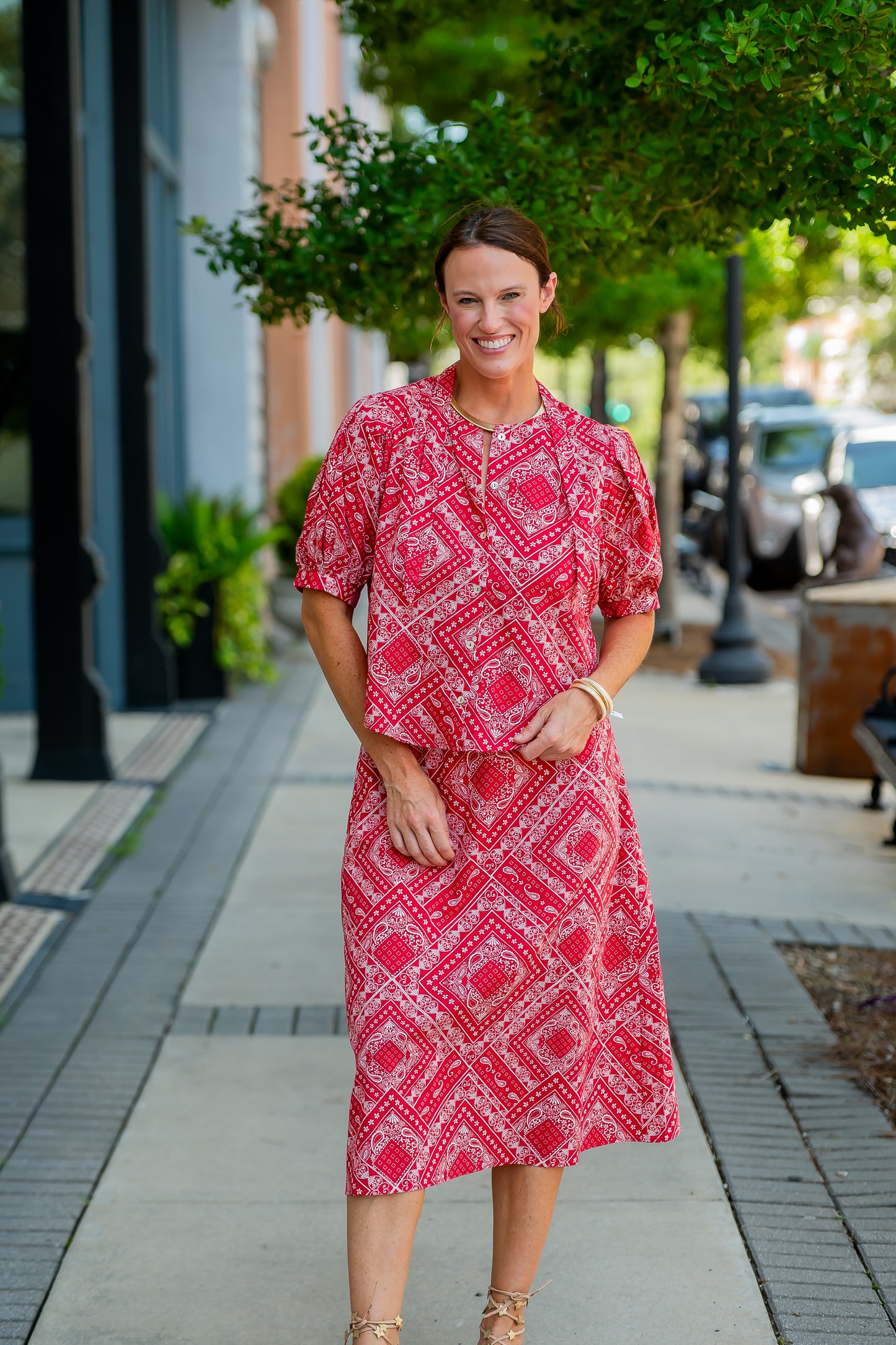 Arley Bandana Print Top