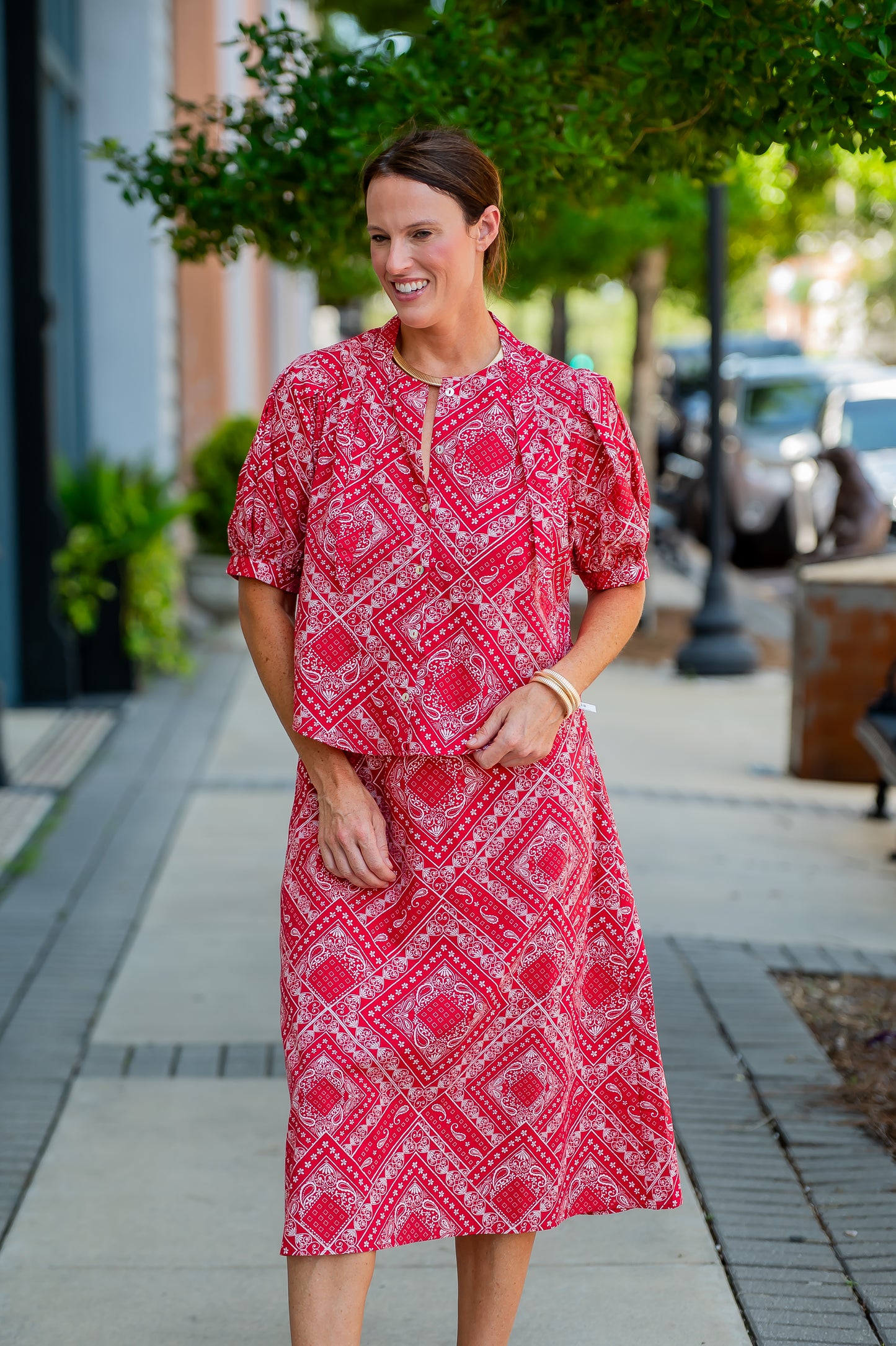 Arley Bandana Print Skirt