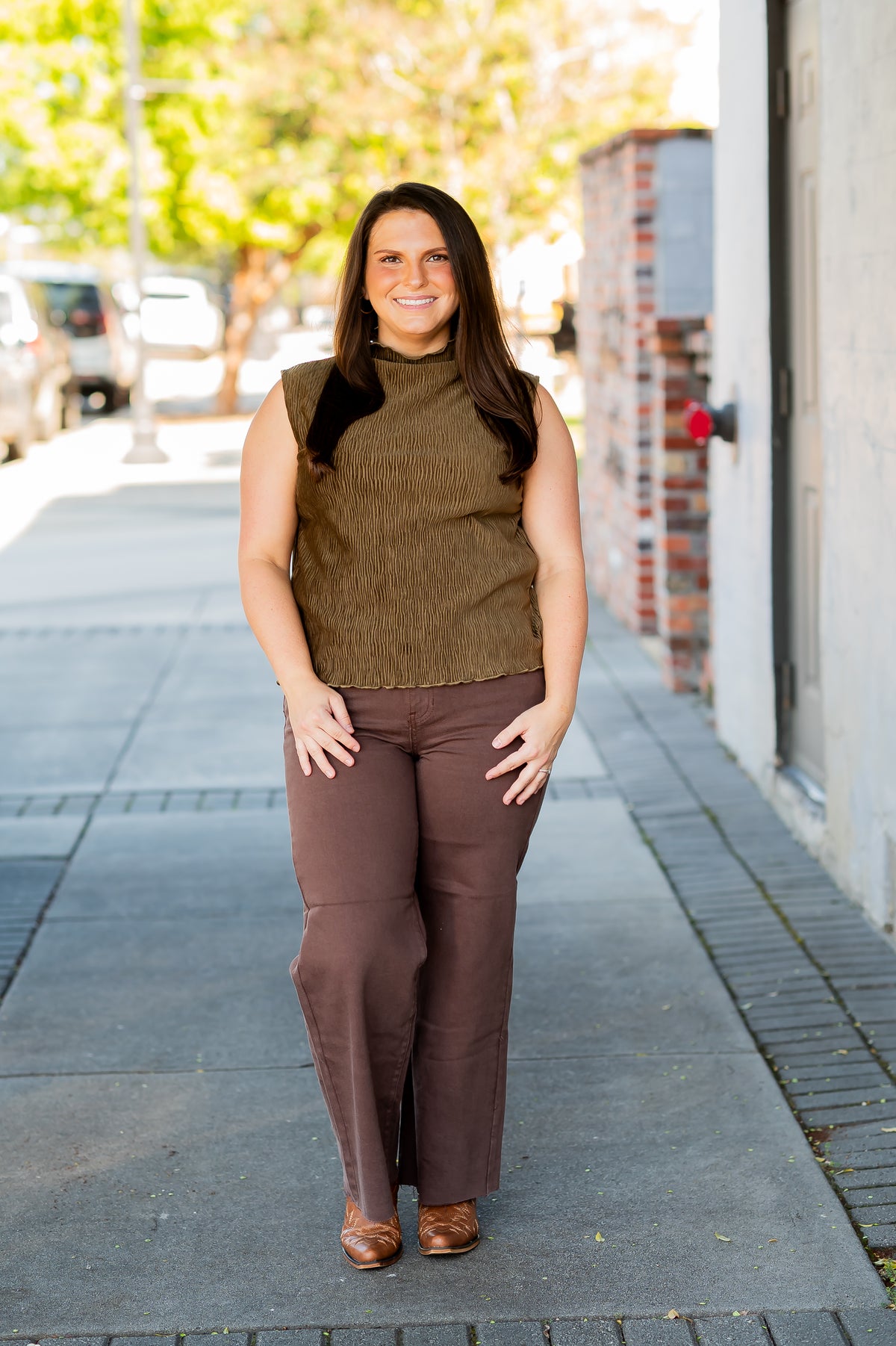 Stormy Velvet Feel Top