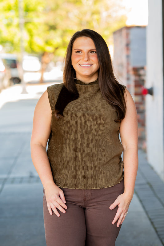 Stormy Velvet Feel Top