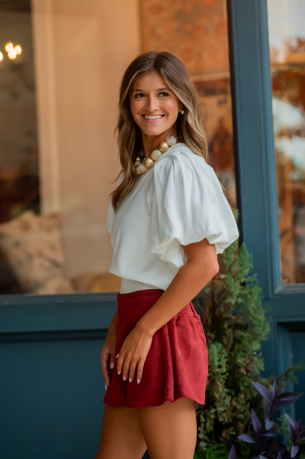 Desi Suede Skort