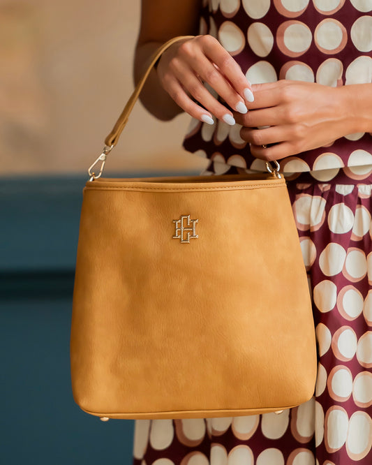 Alexandra Bucket Bag Mustard S