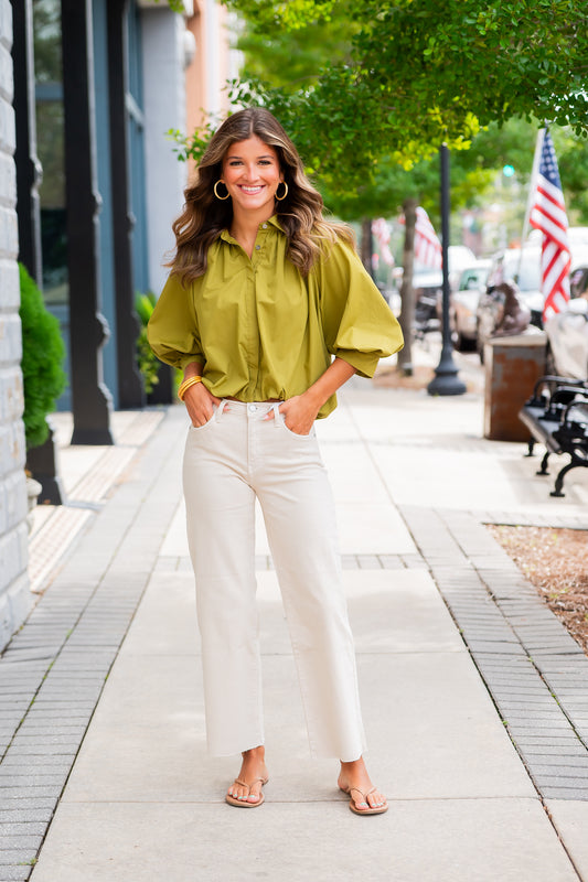 Orla Olive Blouse