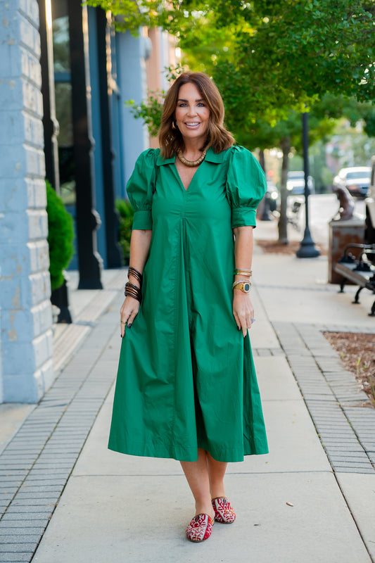 Evie Green Dress