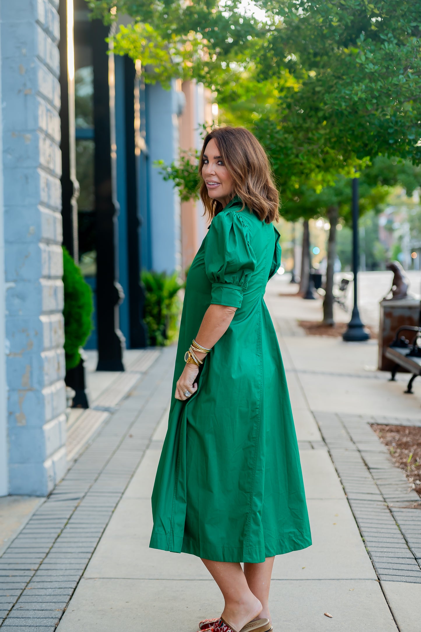 Evie Green Dress