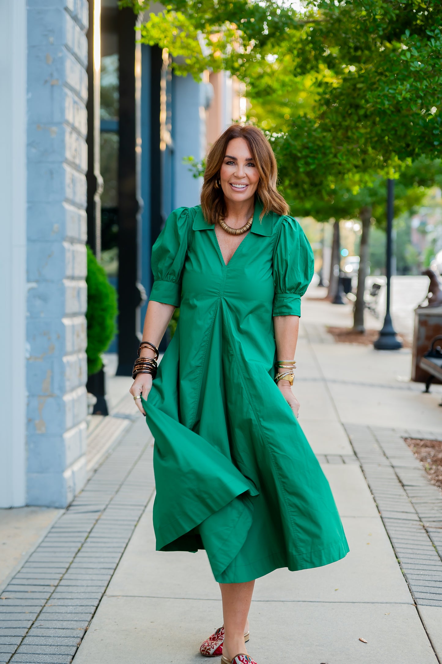 Evie Green Dress