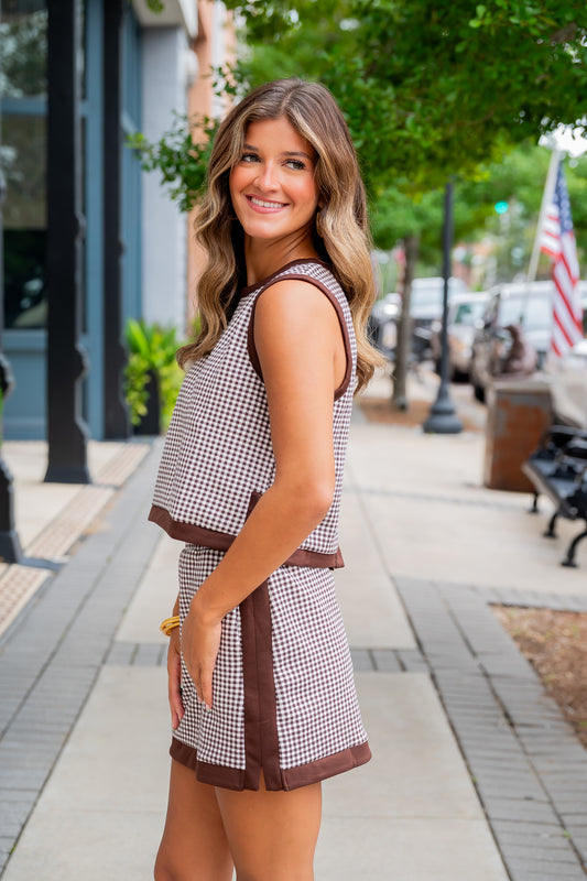 Sierra Gingham Skirt