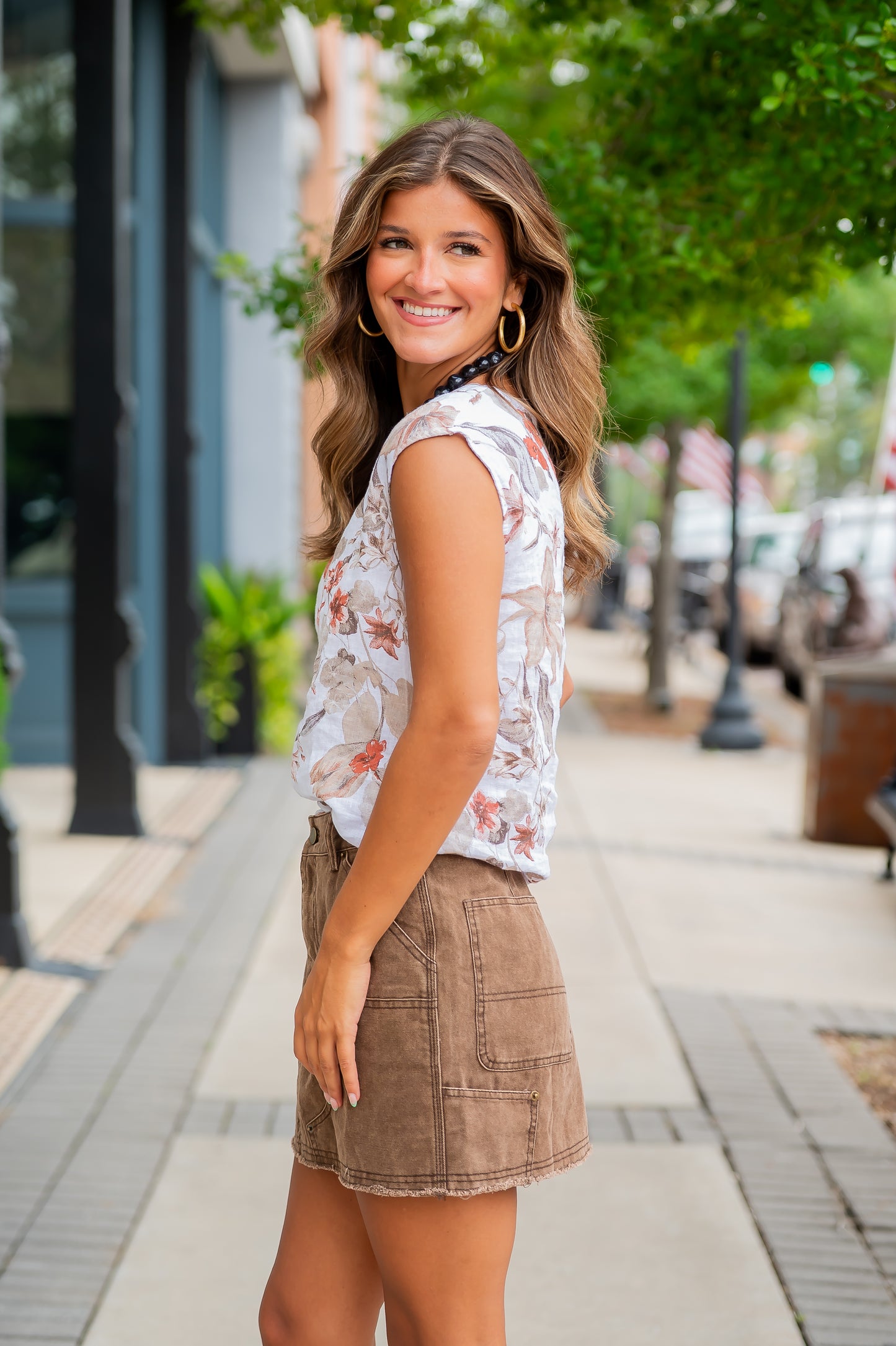 Reese Frayed Hem Skirt