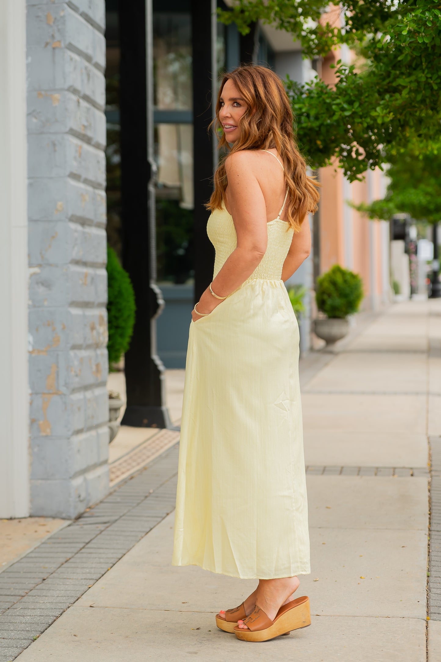 Thea Smocked Maxi