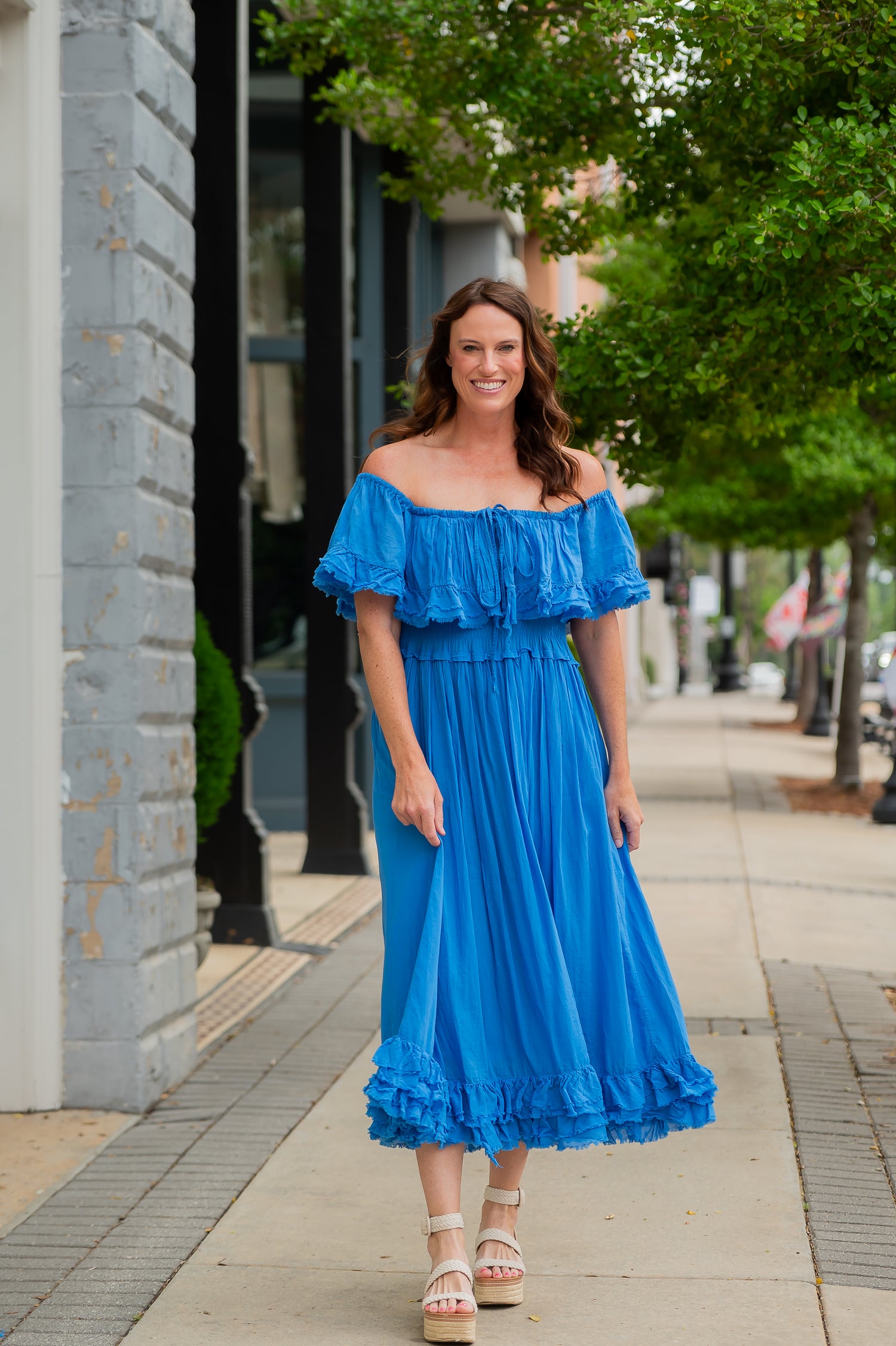 blue dress for baby girl Benito Midi Dress - Ombre main image 1