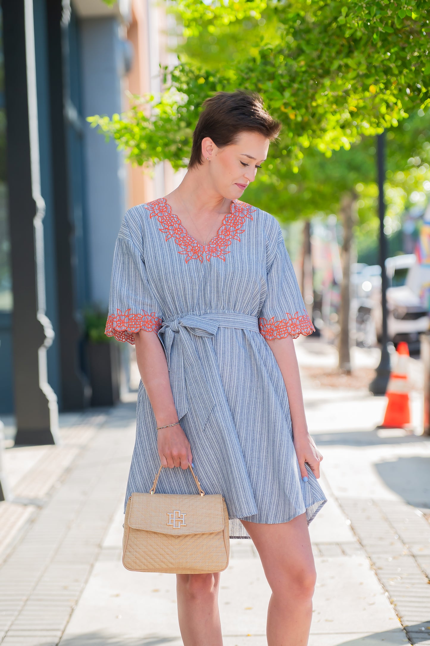 Maris Stripe & Floral Dress
