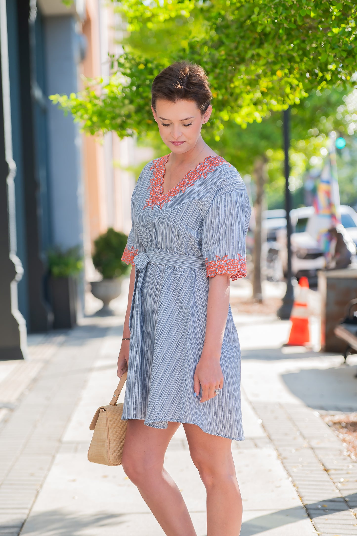 Maris Stripe & Floral Dress