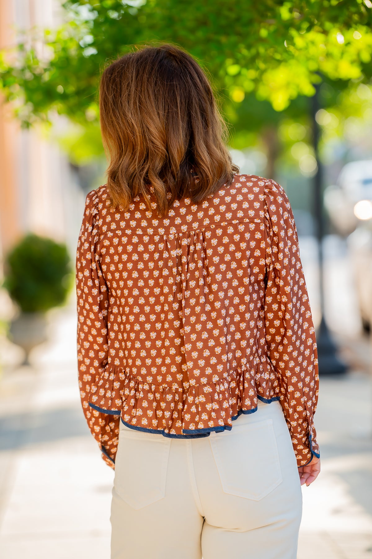 Taylen LS Floral Top