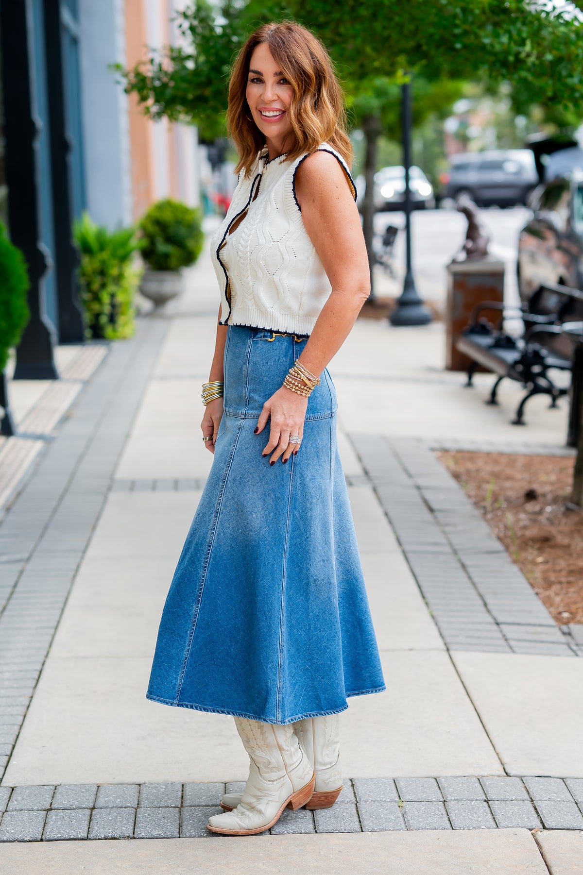 Raina Denim Skirt