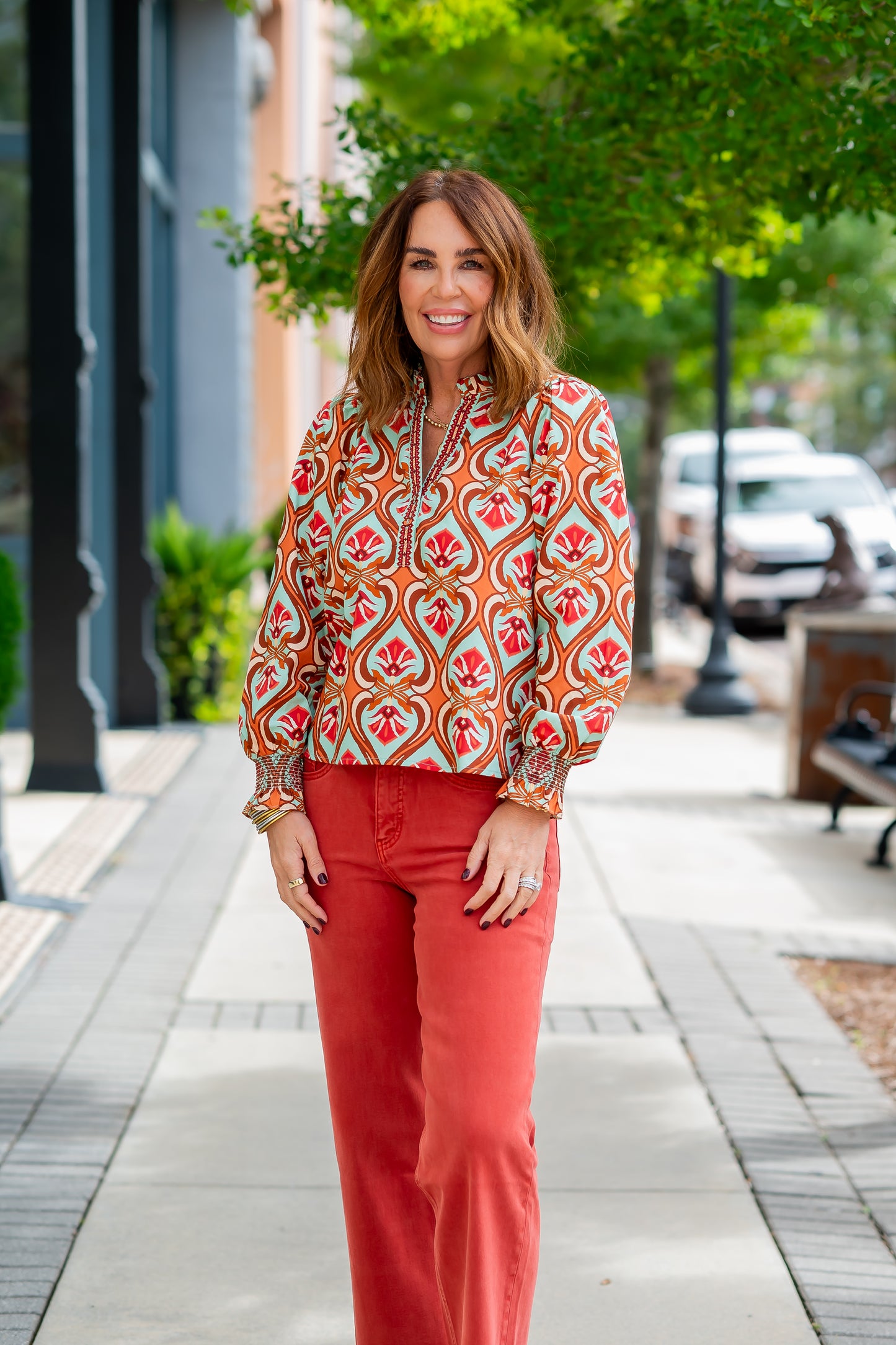 Ashley Botanical Print Shirt
