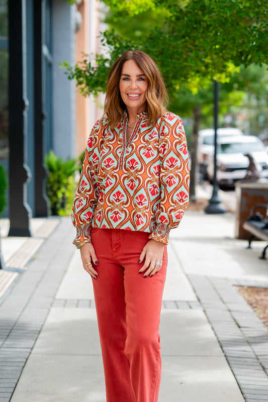 Ashley Botanical Print Shirt