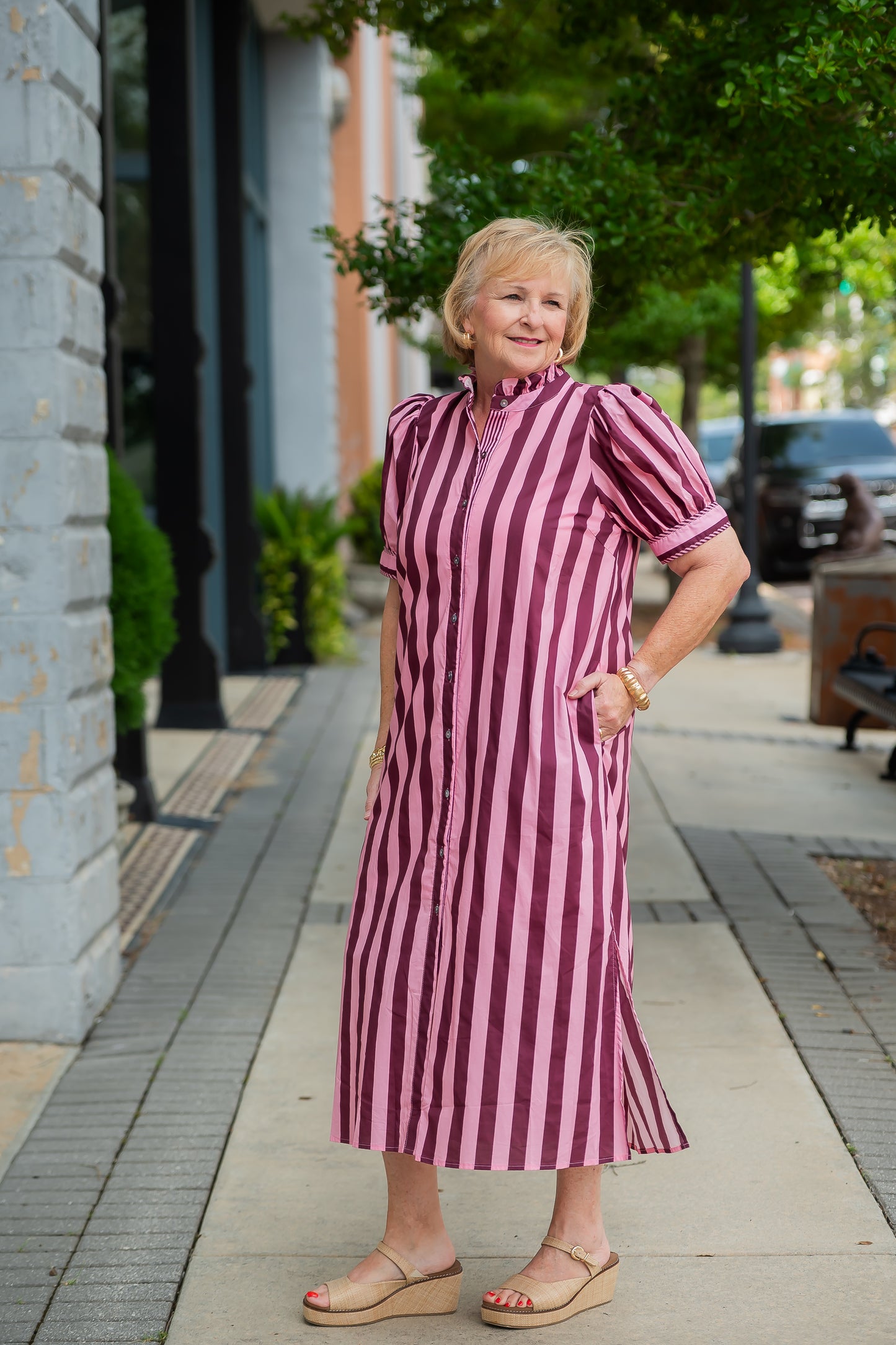 Daphne Striped Dress