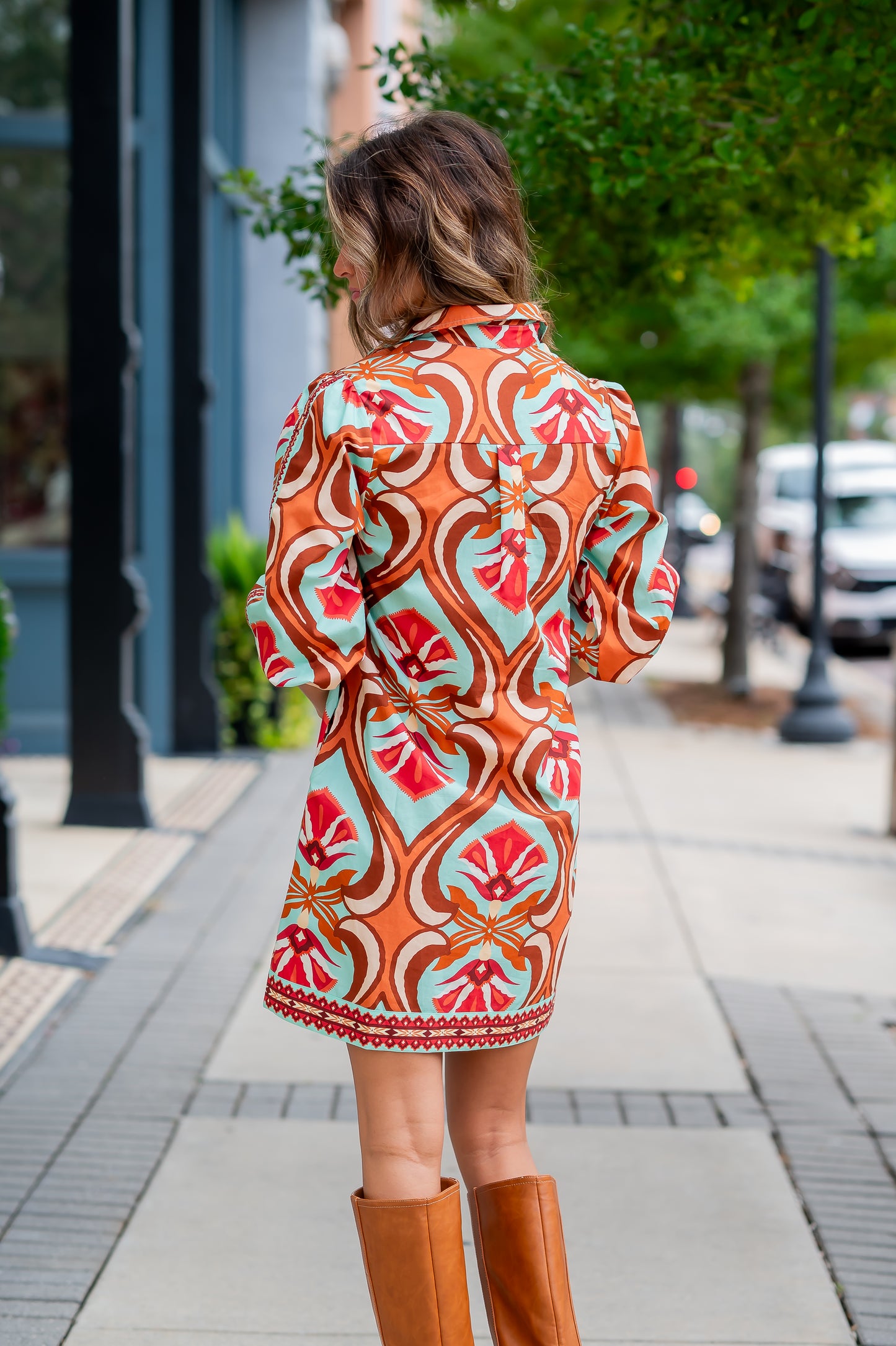 Ashley Botanical Print Dress