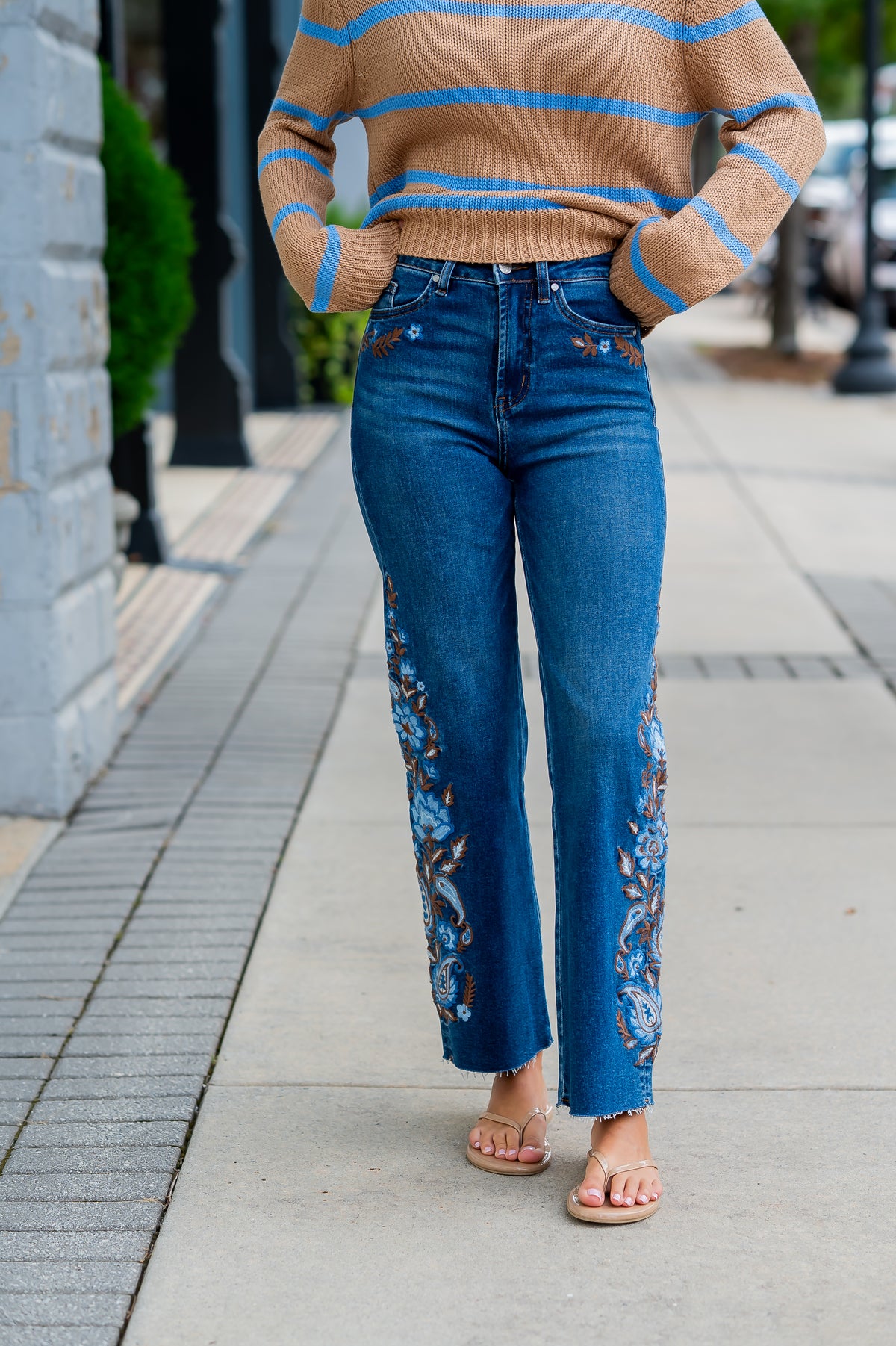 Tara Embroidered Denim
