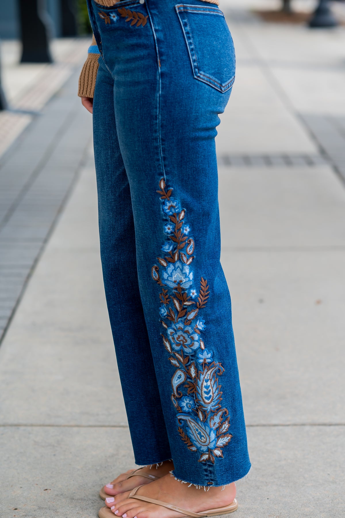 Tara Embroidered Denim