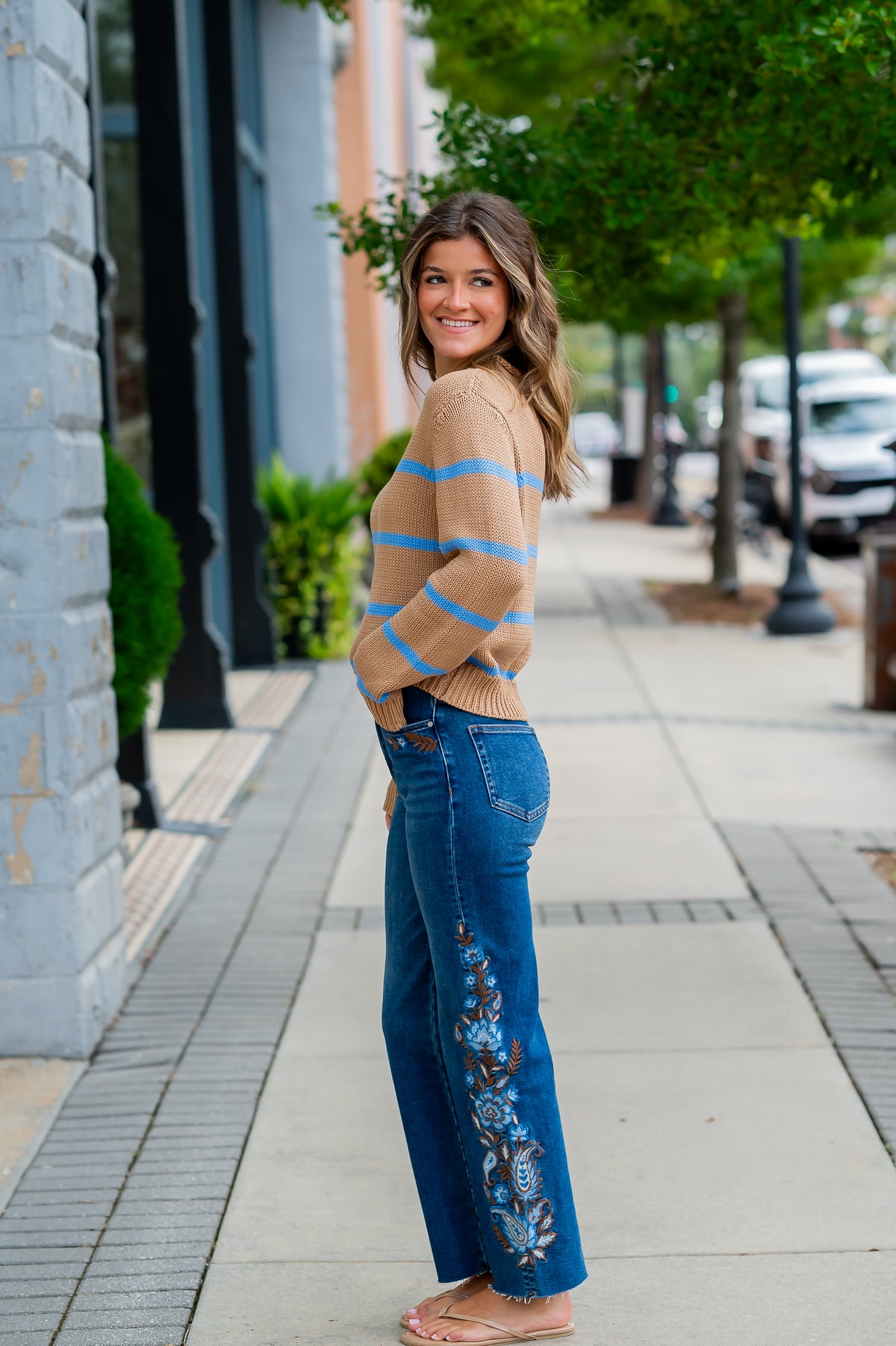 Tara Embroidered Denim