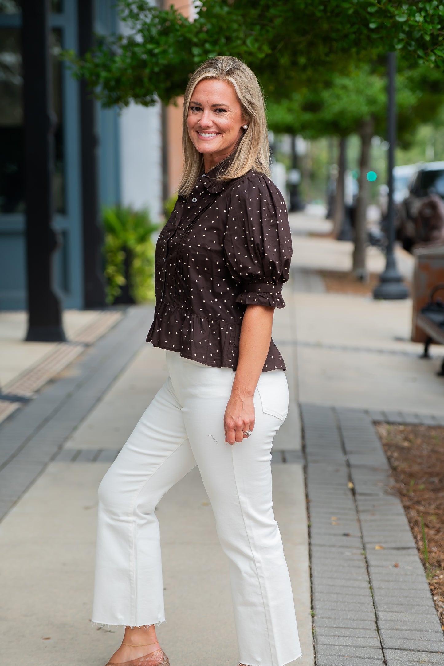 Darcy Polka Dot Top