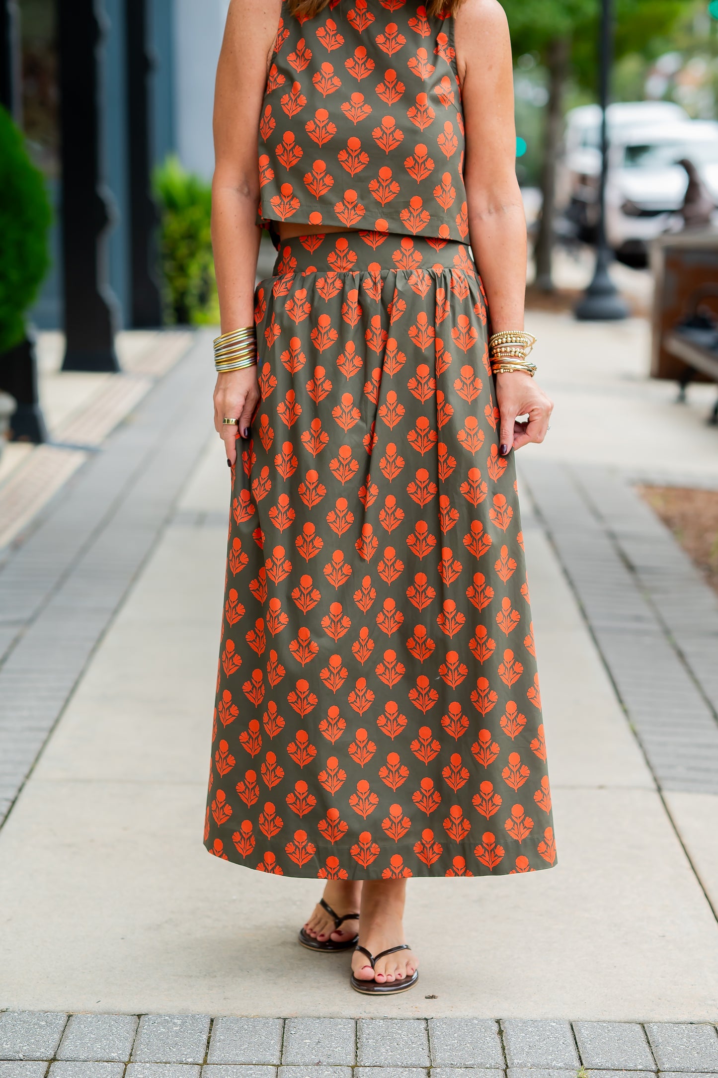 Jensi Floral Print Skirt