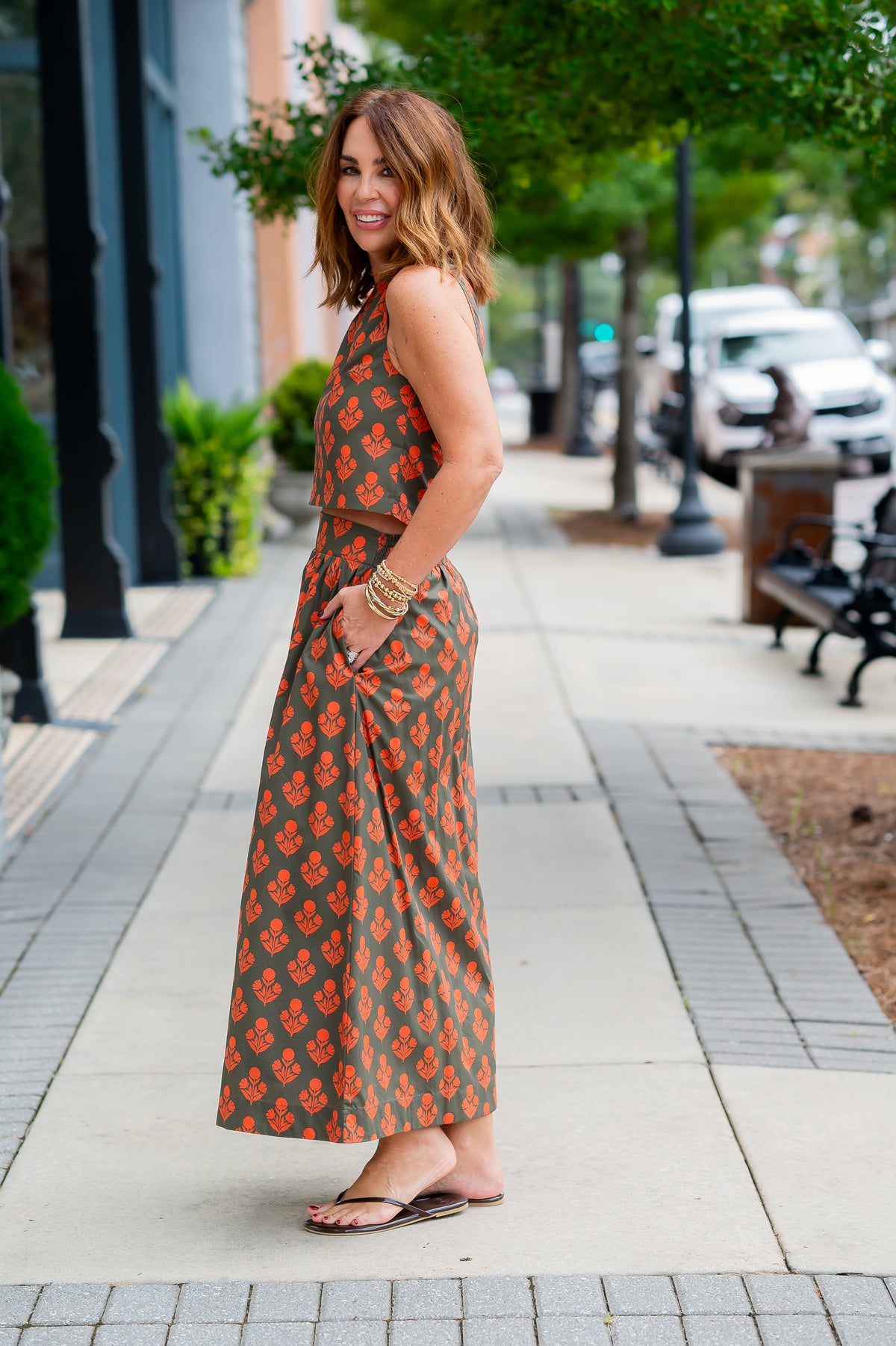 Jensi Floral Print Top