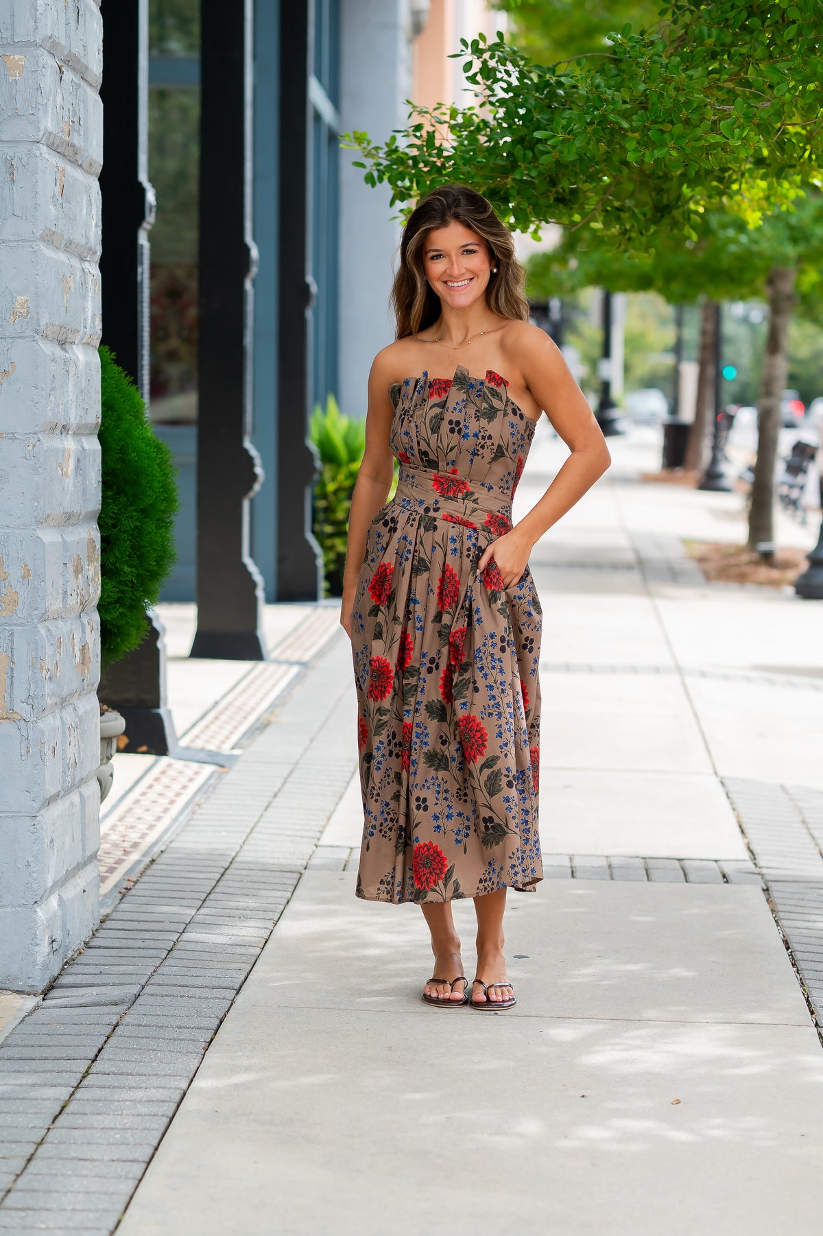 Etta Pleated Top Dress
