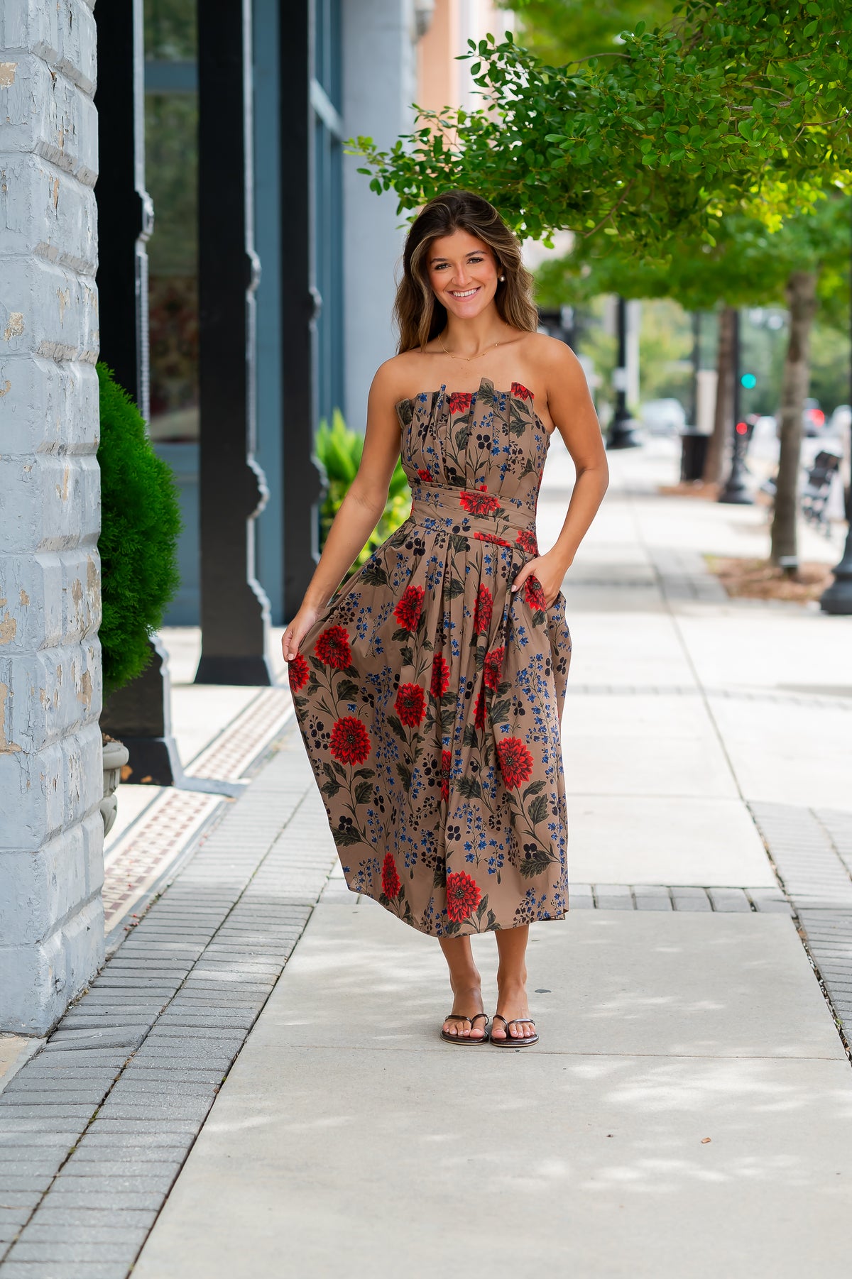 Etta Pleated Top Dress