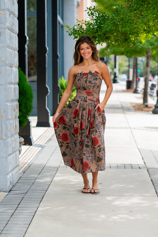 Etta Pleated Top Dress