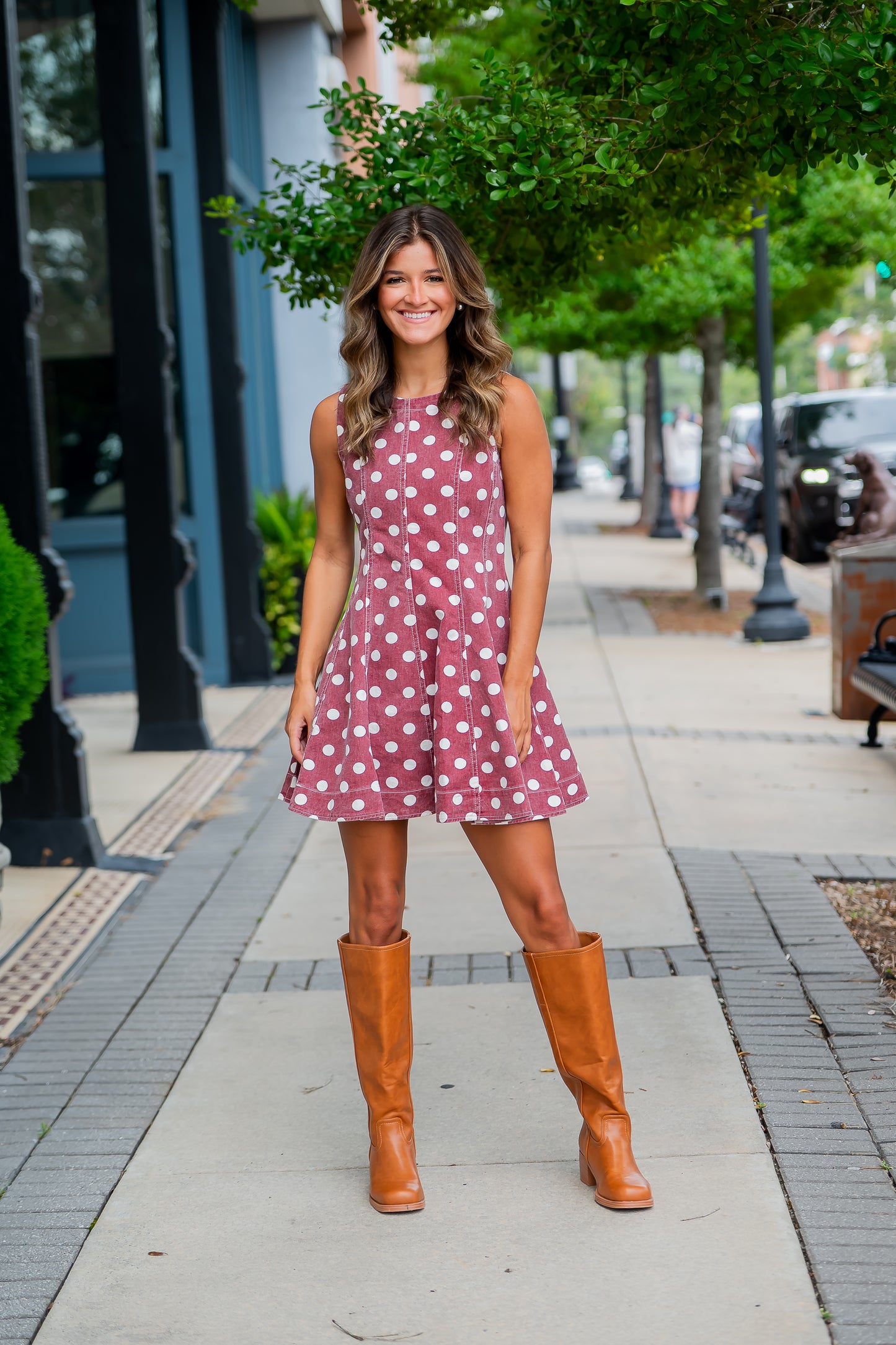Aster Polka Dot Dress