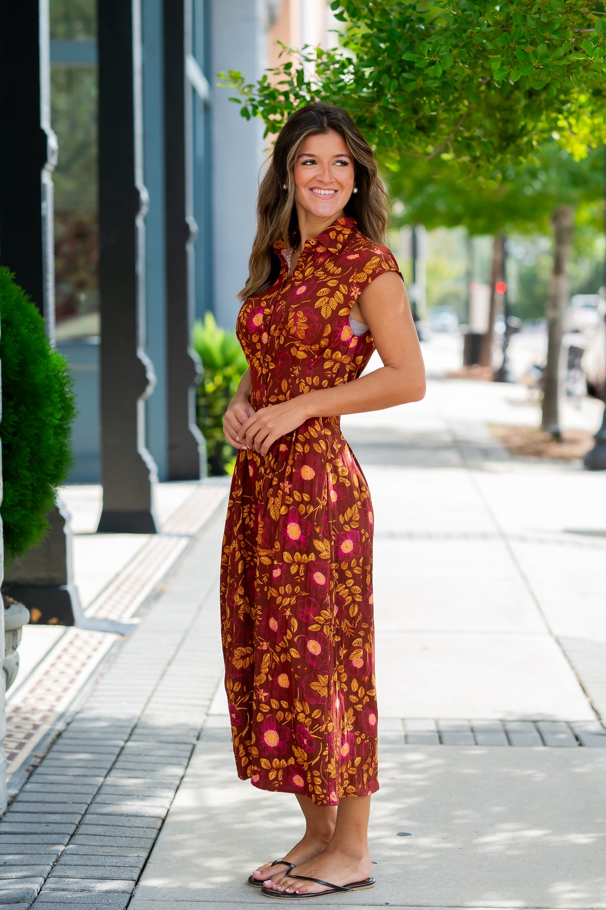 Alaina Floral Print Dress