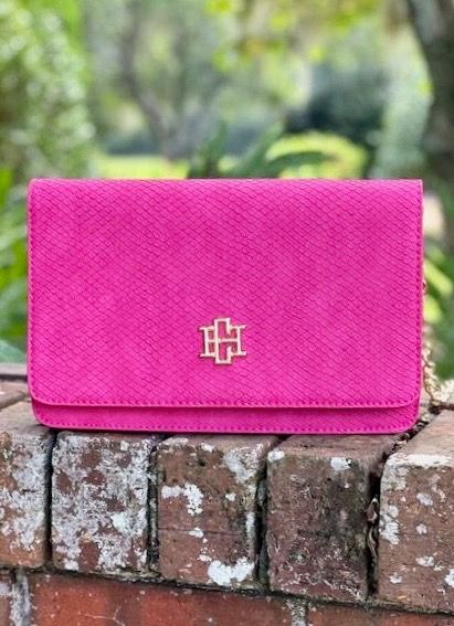 Bryn Clutch/Crossbody Fuchsia