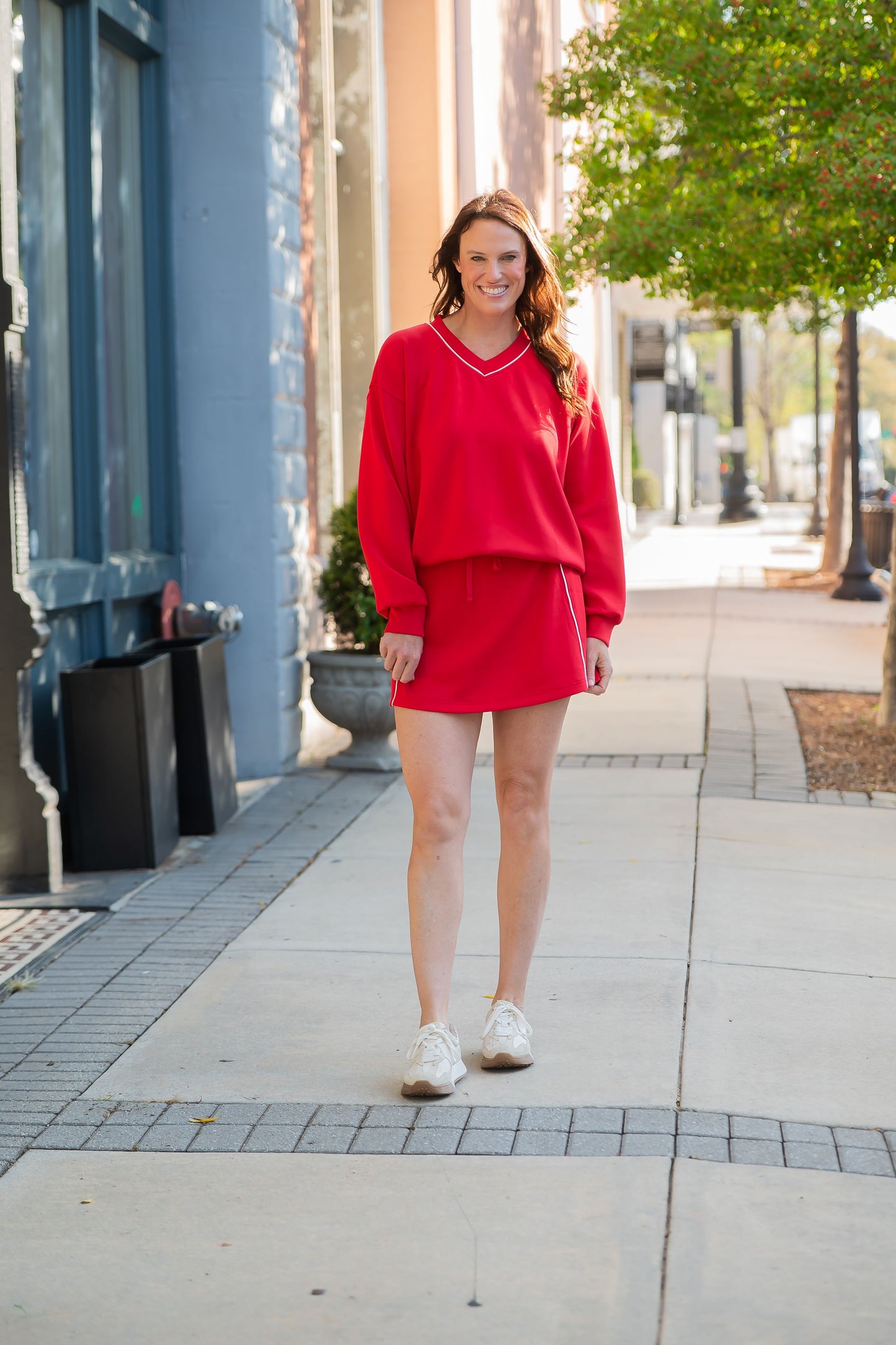 Fairfield Modal Piping V-Neck Top